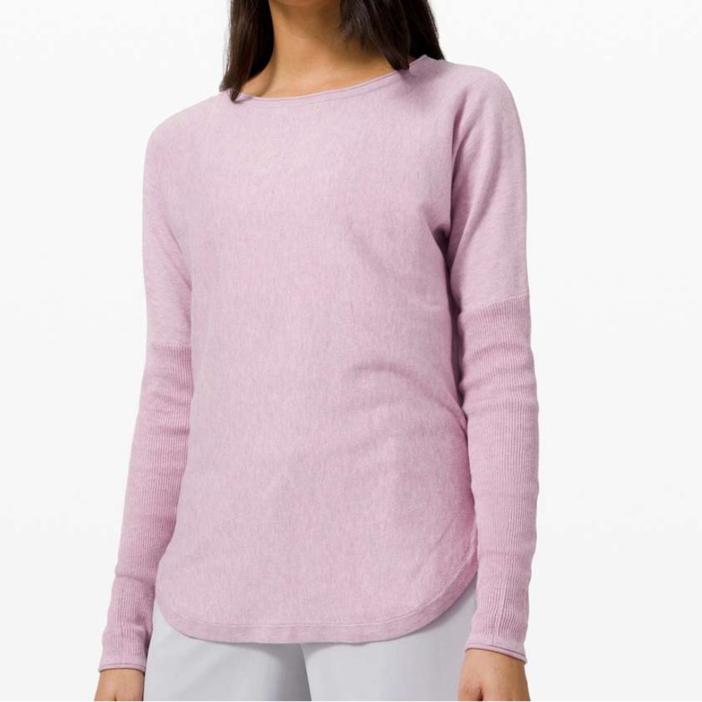 Lululemon Take It All Sweater Pink size 6